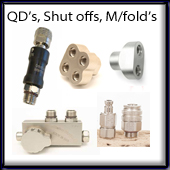 Quick Disconnects, Manifolds & Shut off valves